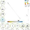 TUBO LED T8 120 CM.17,5 WATT. EQUIVALE A 130 WATT. 1800 LUMENES. LUZ FRIA 6500º K.