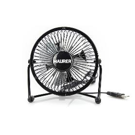VENTILADOR SOBREMESA Ø 10 CM. FUNCIONAMIENTO USB