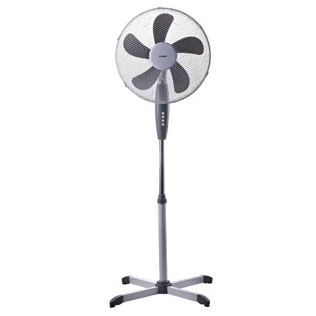 VENTILADOR PIE Ø 40 X 135 CM. 45 W. OSCILACIÓN AUTOMATICA, ALTURA REGULABLE, CABEZAL INCLINABLE, BASE ESTABLE 60X60