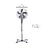 VENTILADOR PIE Ø 40 X 135 CM. 45 W. OSCILACIÓN AUTOMATICA, ALTURA REGULABLE, CABEZAL INCLINABLE, BASE ESTABLE 60X60