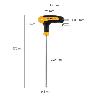 LLAVE ALLEN CON BOLA MANGO BIMATERIAL SOFT TOUCH FORMA T 8,0 MM. ACERO CROMO VANADIO, DESTORNILLADOR ALLEN, LLAVE H