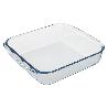 FUENTE HORNO CRISTAL BOROSILICATO CUADRADA 1,8 L. 20,7X20,7 CM. IDEAL MECLAS, ENSALADAS, POSTRES, COCINA, RESPOSTER