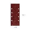 LIJA RECAMBIO CON VELCRO 93X228 MM. CON AGUJEROS GRANO  40 (10 PIEZAS)