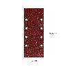 LIJA RECAMBIO CON VELCRO 93X228 MM. CON AGUJEROS GRANO  120 (10 PIEZAS)