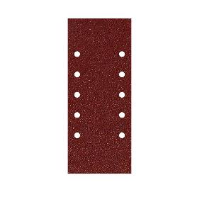 LIJA RECAMBIO CON VELCRO 115X280 MM. CON AGUJEROS GRANO  40 (10 PIEZAS)