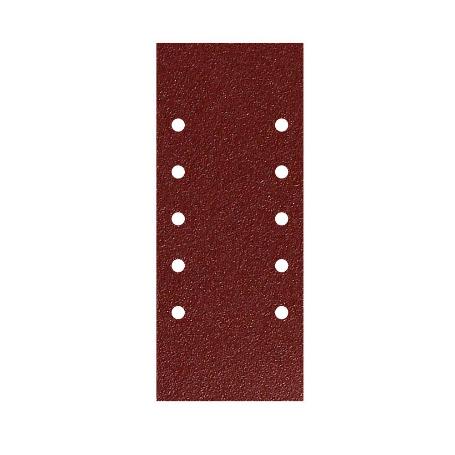 LIJA RECAMBIO CON VELCRO 115X280 MM. CON AGUJEROS GRANO  80 (10 PIEZAS)