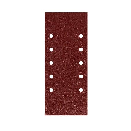 LIJA RECAMBIO CON VELCRO 115X280 MM. CON AGUJEROS GRANO  120 (10 PIEZAS)