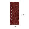 LIJA RECAMBIO CON VELCRO 115X280 MM. CON AGUJEROS GRANO  180 (10 PIEZAS)