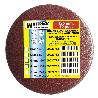 LIJA RECAMBIO VELCRO PARA LIJADORAS EXCENTRICAS DISCO 125 Ø CON AGUJEROS GRANO 40 (10 PIEZAS)