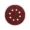 LIJA RECAMBIO VELCRO DISCO Ø 125 MM. CON AGUJEROS GRANO 180 (10 PIEZAS)