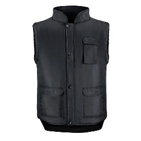 CHALECO MULTIBOLSILLOS NEGRO XXL, CHALECO POLIESTER CON 3 BOLSILLOS ESTERIORES Y UNO INTERIOR, CHALECO TRABAJO, CHA