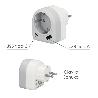 ENCHUFE / ADAPTADOR SCHUKO CON 2 TOMAS, USB A / C. POTENCIA MAXIMA 3680 W. CARGADOR MOVILES, CARGADOR 2 TOMAS, ADAP