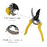 TIJERAS PODAR 1 MANO JAPONESA AKAGI T-8S  220 MM. MANGOS ALUMINIO ENDURECIDO, HOJA RECUBIERTA PTFE