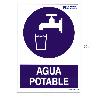 CARTEL AGUA POTABLE 21X 30 (ALT.) CM.