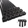 BRIDA NYLON 100%. COLOR NEGRO 2,5 X 200 MM. BOLSA 100 UNIDADES. ABRAZADERA PLASTICO, ORGANIZADOR CABLES, ALTA RESIS