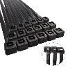 BRIDA NYLON 100%. COLOR NEGRO 3,5 X 200 MM. BOLSA 100 UNIDADES. ABRAZADERA PLASTICO, ORGANIZADOR CABLES, ALTA RESIS