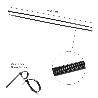 BRIDA NYLON 100%. COLOR NEGRO 4,5 X 280 MM. BOLSA 100 UNIDADES. ABRAZADERA PLASTICO, ORGANIZADOR CABLES, ALTA RESIS