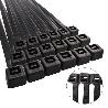 BRIDA NYLON 100%. COLOR NEGRO 4,5 X 360 MM. BOLSA 100 UNIDADES. ABRAZADERA PLASTICO, ORGANIZADOR CABLES, ALTA RESIS