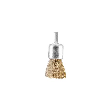 CEPILLO ACERO LATONADO BROCHA 25 MM. 1/4