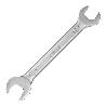 LLAVE FIJA PLUS ACERO CROMO VANADIO 25X28 DIN 3110. LLAVES FIJAS DOBLES