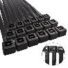 BRIDA NYLON 100%. COLOR NEGRO 7,5 X 360 MM. BOLSA 100 UNIDADES. ABRAZADERA PLASTICO, ORGANIZADOR CABLES, ALTA RESIS