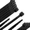 BRIDA NYLON 100%. COLOR NEGRO 9,0 X 780 MM. BOLSA 100 UNIDADES. ABRAZADERA PLASTICO, ORGANIZADOR CABLES, ALTA RESIS