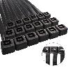 BRIDA NYLON 100%. COLOR NEGRO 9,0 X 780 MM. BOLSA 100 UNIDADES. ABRAZADERA PLASTICO, ORGANIZADOR CABLES, ALTA RESIS