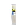 BRIDA NYLON 100%. COLOR BLANCO / NATURAL 2,5 X 200 MM. 100 PIEZAS. ABRAZADERA PLASTICO, ORGANIZADOR CABLES, ALTA RE