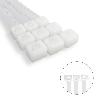 BRIDA NYLON 100%. COLOR BLANCO / NATURAL 3,5 X 140 MM. 100 PIEZAS. ABRAZADERA PLASTICO, ORGANIZADOR CABLES, ALTA RE