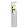 BRIDA NYLON 100%. COLOR BLANCO / NATURAL 7,5 X 450 MM. 100 PIEZAS. ABRAZADERA PLASTICO, ORGANIZADOR CABLES, ALTA RE