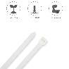 BRIDA NYLON 100%. COLOR BLANCO / NATURAL 9,0 X 780 MM. 100 PIEZAS. ABRAZADERA PLASTICO, ORGANIZADOR CABLES, ALTA RE