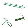 BRIDA NYLON 100%. COLOR VERDE 4,6 X 300 MM. BOLSA 100 UNIDADES. ABRAZADERA PLASTICO, ORGANIZADOR CABLES, ALTA RESIS