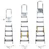 ESCALERA DOMÉSTICA ALUMINIO 5 PELDAÑOS 12 CM GROSOR.