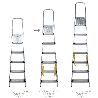 ESCALERA DOMÉSTICA ALUMINIO 6 PELDAÑOS 12 CM GROSOR.