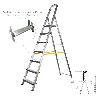 ESCALERA DOMÉSTICA ALUMINIO 7 PELDAÑOS 12 CM GROSOR.