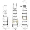 ESCALERA DOMÉSTICA ALUMINIO 7 PELDAÑOS 12 CM GROSOR.