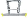 ESCALERA ALUMINIO 2 TRAMOS MECANICA 14 PELDAÑOS. PLEGABLE, TELESCÓPICA, ANTIDESLIZANTE, RESISTENTE