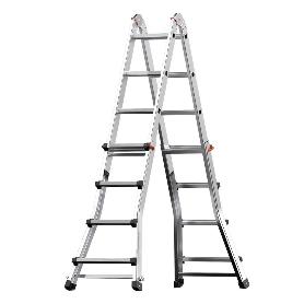 ESCALERA TELESCÓPICA ALUMINIO  5+5 PELDAÑOS