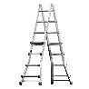 ESCALERA TELESCÓPICA ALUMINIO  5+5 PELDAÑOS