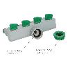 ADAPTADOR MANGUERA PLASTICO 3/4 - 1  4 VIAS, DISTRIBUIDOR 4 VIAS, DIVISOR MANGUERA, AJUSTE INDEPENDIENTE, TOMAS 1/2