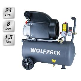 COMPRESOR AIRE 24 LITROS / 8 BARES / 1,5 KW - 2,0 HP