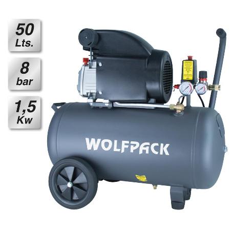 COMPRESOR AIRE 50 LITROS / 8 BARES / 1,5 KW - 2,0 HP