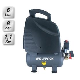 COMPRESOR AIRE 6 LITROS / 8 BARES / 1,1 KW - 1,5 HP  SIN ACEITE
