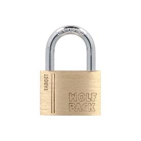 CANDADO LATON ARCO NORMAL 60 MM. SERIE TARGET. ARCO ENDURECIDO. CANDADO MALETAS, TAQUILLAS, PUERTAS