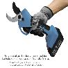TIJERAS PODAR A BATERIA 21 VOLT. CON 2 BATERIAS 2 A/H MANGO ENGOMADO, Ø CORTE 40 MM.CON MALETÍN