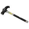 MARTILLO UÑA MANGO FIBRA VIDRIO MANGO FIBRA VIDRIO CON EMPUÑADURA ANTIDESLIZANTE. 600 GRAMOS 33 CM.