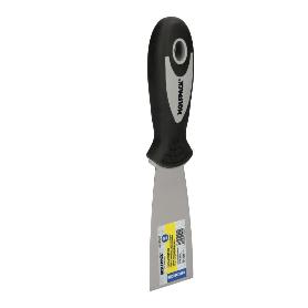 ESPATULA MANGO GUMMY GRIP HOJA 40 MM. APLICAR YESO, PINTORA, MASILLAS, PLADUR, ETC.