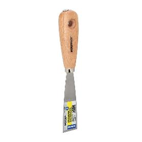 ESPATULA MANGO MADERA HOJA ACERO 30 MM. APLICAR YESO, PINTORA, MASILLAS, PLADUR, ETC.