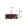 ABANICO LIJA GRANO 120 MEDIDA Ø 80 X 30 MM. DISCO ABRASIVO LAMINAS, RUEDAS MIL HOJAS, RUEDAS ABRASIVAS,LIJADO,DESBA