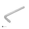 LLAVE ALLEN STANDAR ACERO CROMO VANADIO PROFESIONAL 4,0 MM. LLAVE HEXAGONAL, LLAVE ALLEN TALLER MECANICA, LLAVE ALL